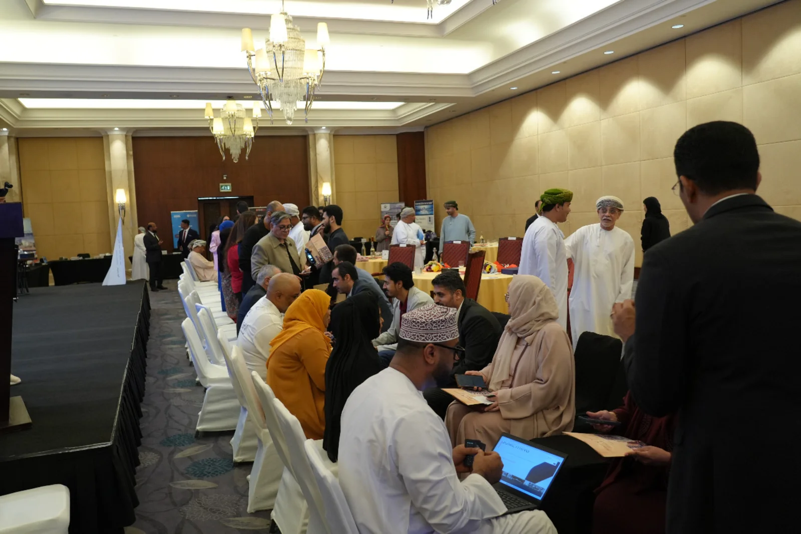Attendees seated in rows during BCI one-to-one business networking